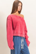 Off Shoulder Sweatshirt