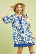 Floral Tassel Mini Dress