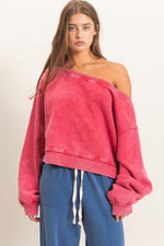 Off Shoulder Sweatshirt