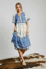 Paisley Border Dress
