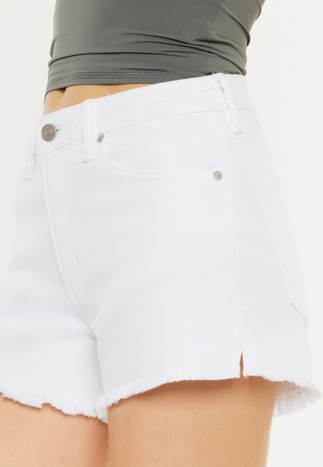 White Mom Shorts