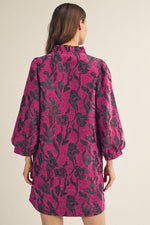 Floral Jacquard Dress
