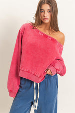 Off Shoulder Sweatshirt