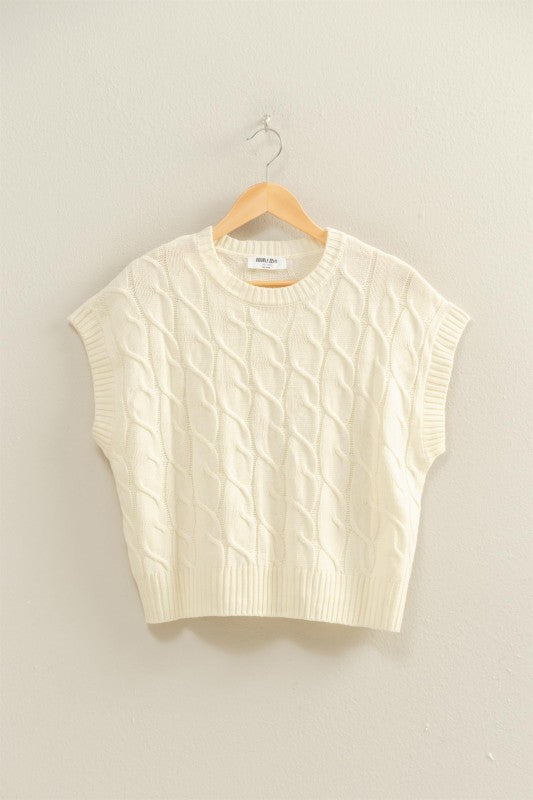 Cable-Knit Vest