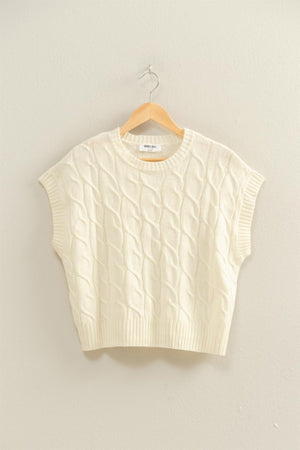Cable-Knit Vest