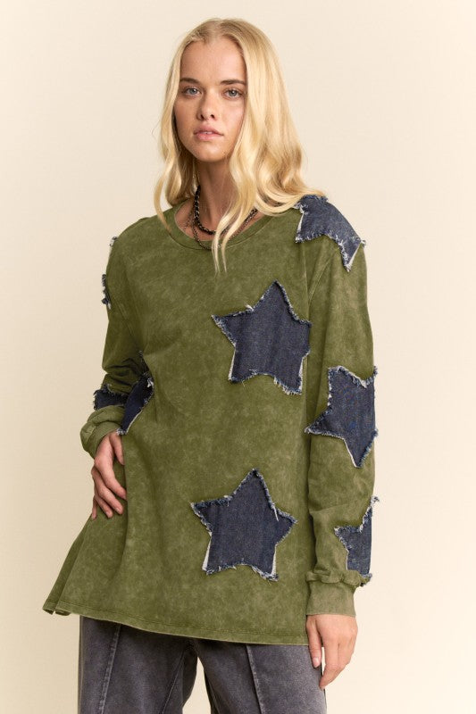Washed Star Top