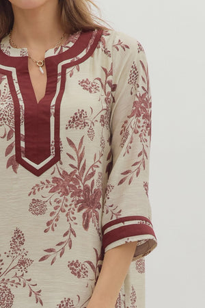 Key Trim Dress