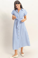 Poplin Midi Shirt Dress