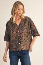 Metallic Leo Top