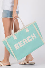 Embroidered Beach Bag