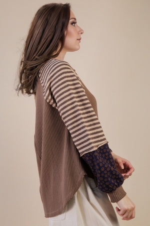Multi-Print Pullover