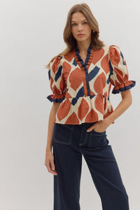 Autumn Peplum Top