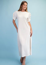 Twist Sleeve Knit Dress