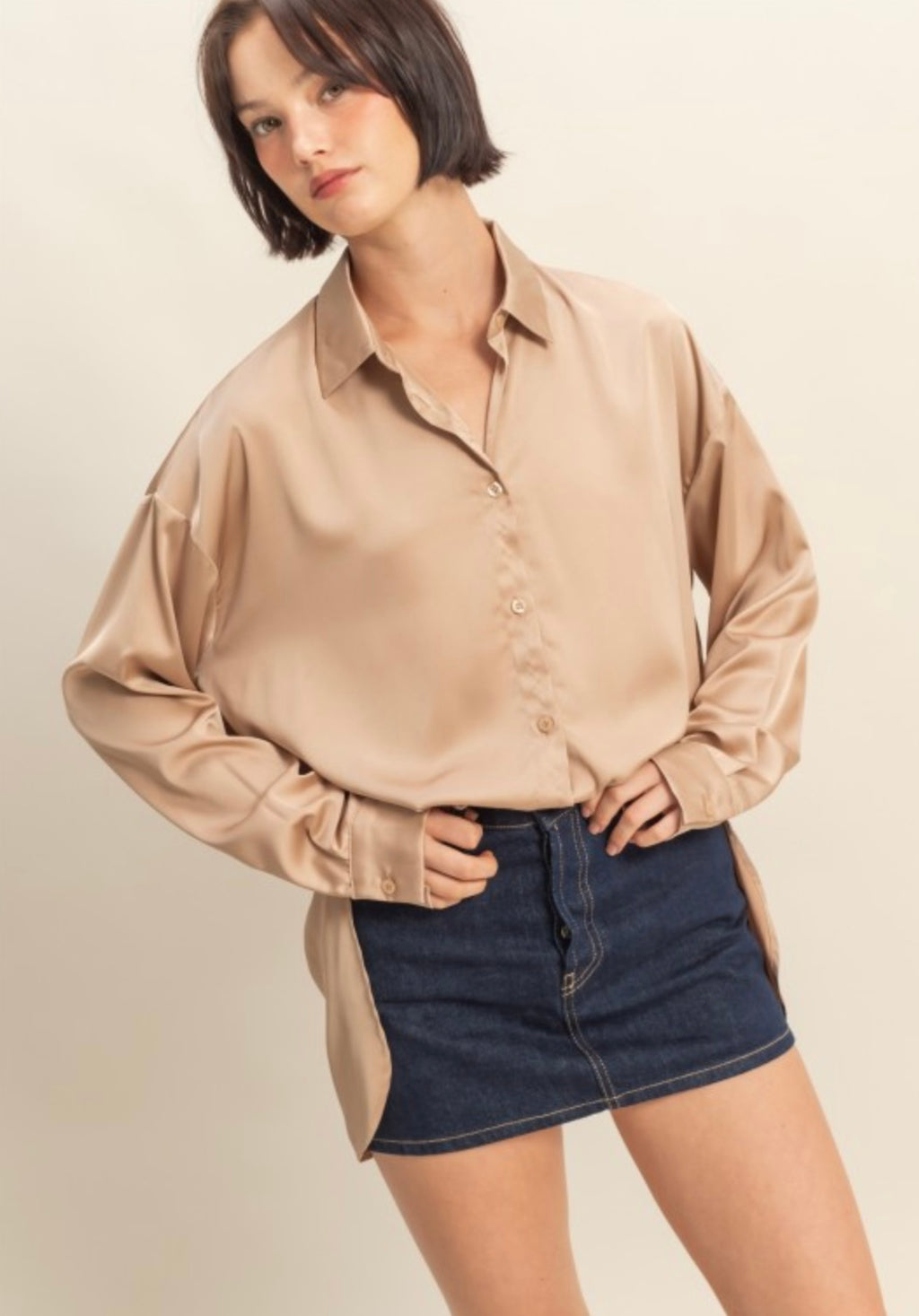 Elevated Satin Shirt