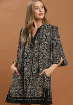 Geometric Trim Dress