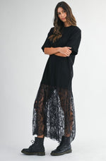T-shirt Lace Maxi Dress