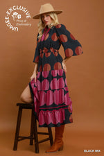 Mix Dot Boho Dress