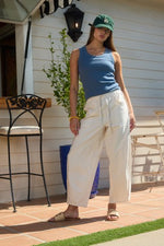 Pinstripe Drawstring Pants