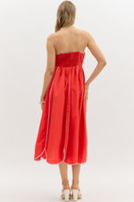 Scallop Midi Dress