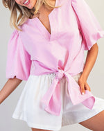 Tie-Front Blouse