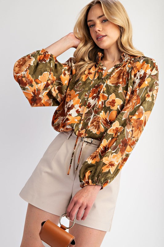 Mirabelle Satin Blouse