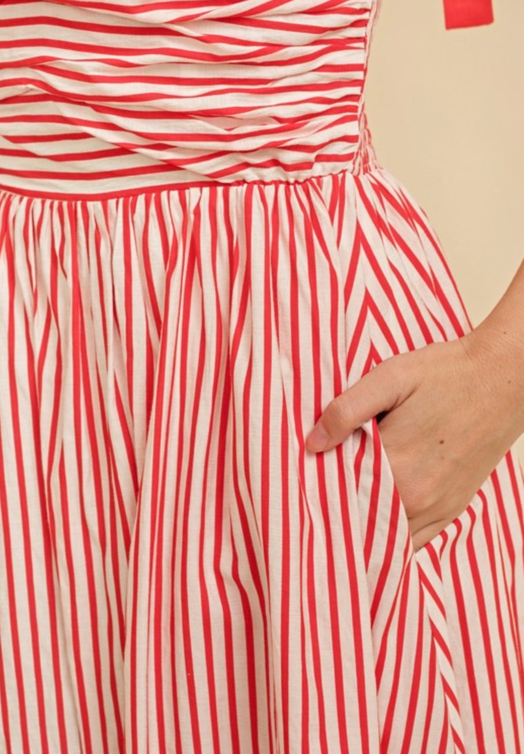 Red Stripe Maxi Dress