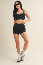 Contrast Thread Athletic Shorts