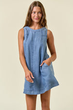Chambray A-Line Dress