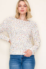 Popcorn Pullover Sweater