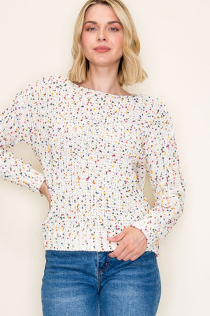 Popcorn Pullover Sweater