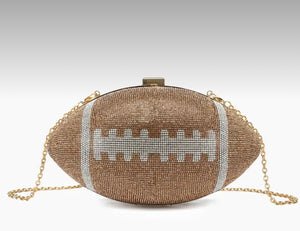 Rhinestone Football Purse