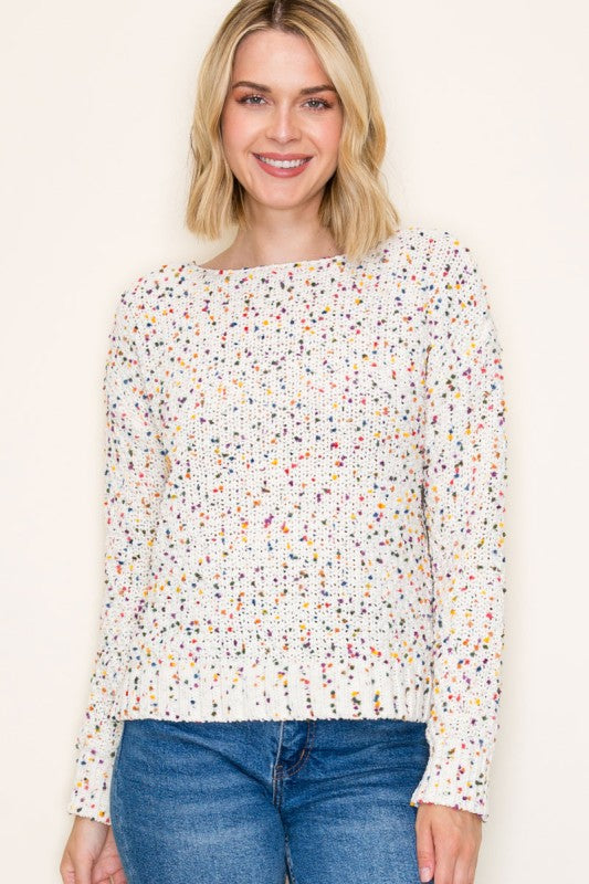 Popcorn Pullover Sweater