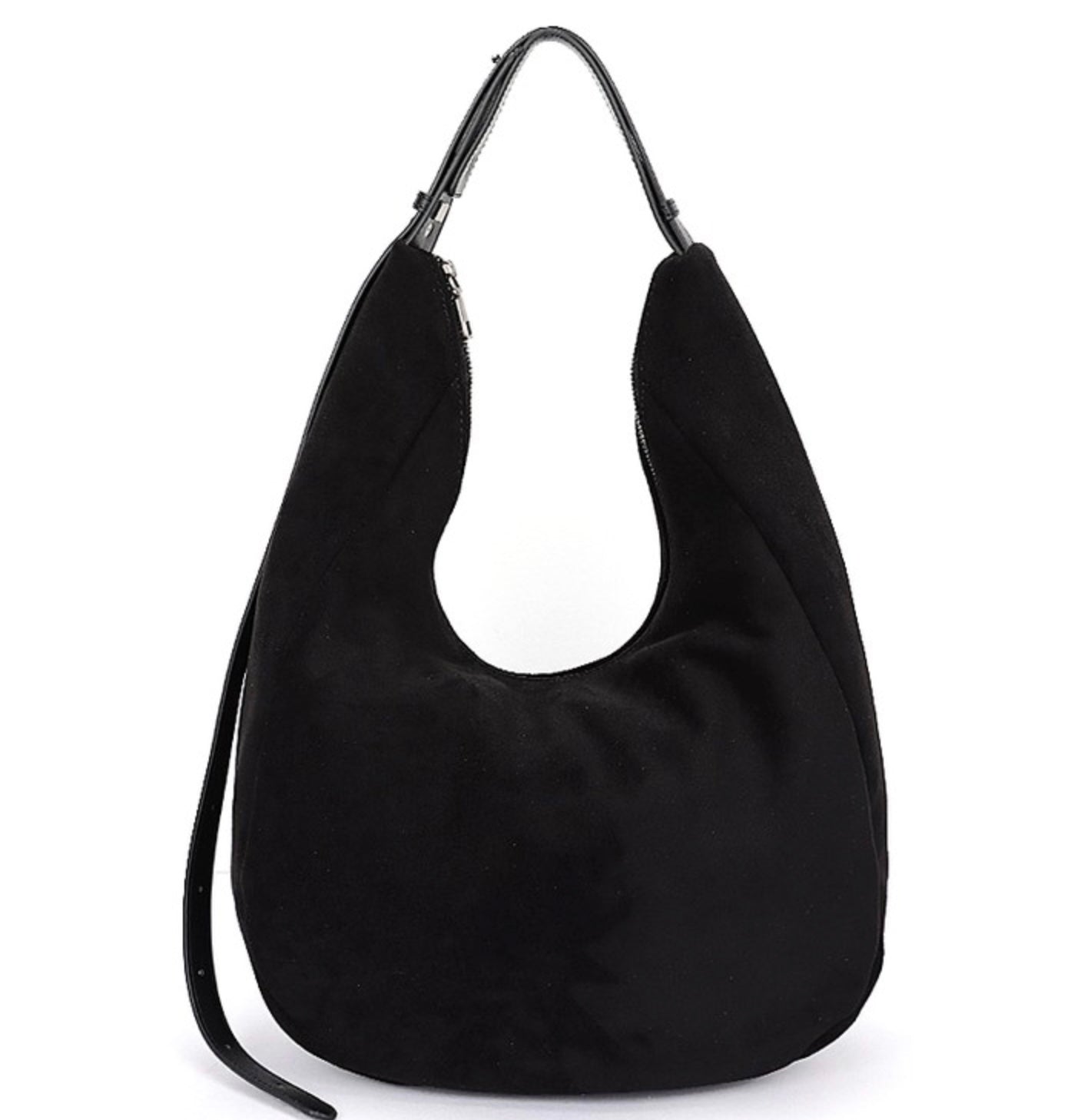Faux Suede Shoulder Bag