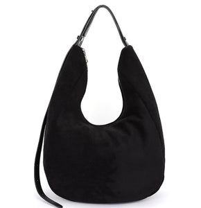 Faux Suede Shoulder Bag