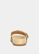 Delphine Raffia Slide