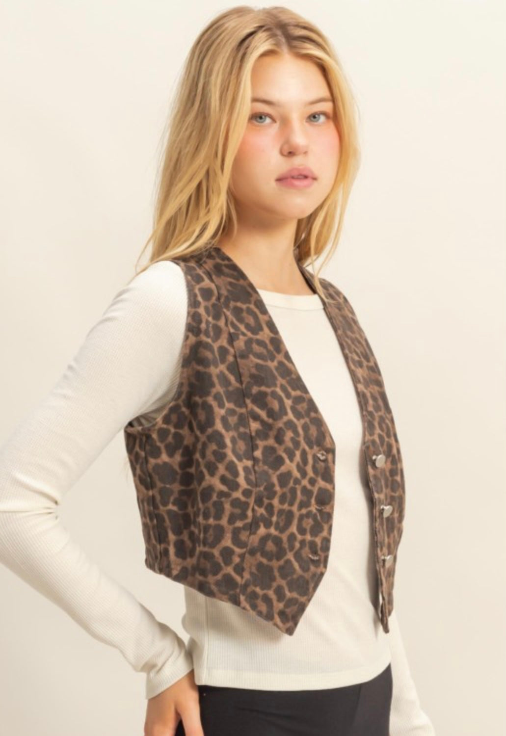 Chic Leopard Vest