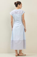 Maxi Wrap Shirt Dress
