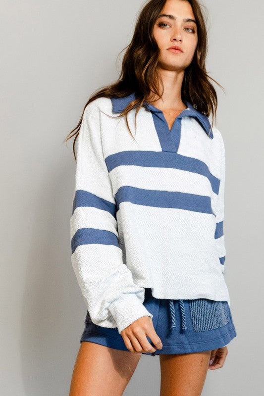 Spread Collar Top