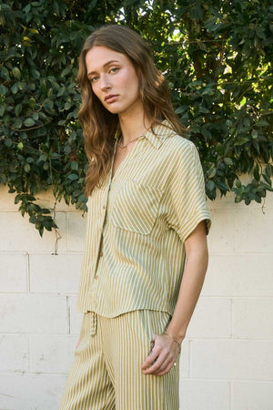 Pinstripe Linen Shirt