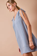 Striped A-Line Mini Dress