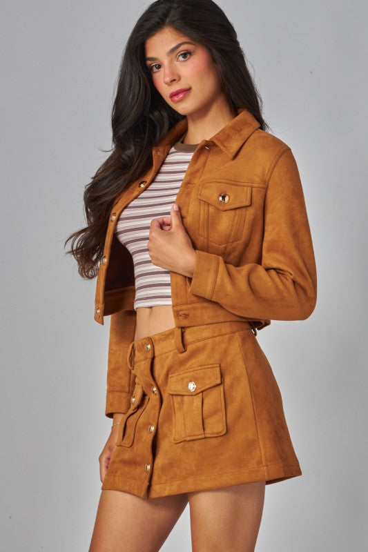 Suede Biker Jacket