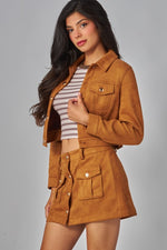 Suede Biker Jacket