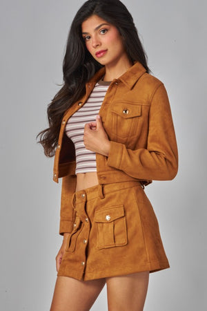 Suede Biker Jacket