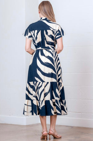 Palm Print Dress