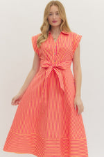 Candy Stripe Midi Dress