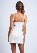 Linen Scallop Dress