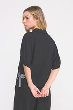 Bowed Linen Top