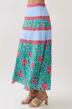 Sutton Mixed Print Maxi Skirt