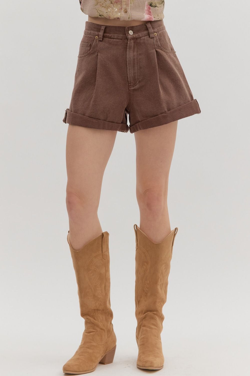 Roll-Up Hem Shorts