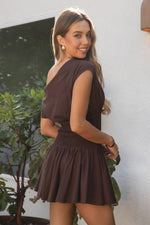 Asha Asymmetry Mini Dress